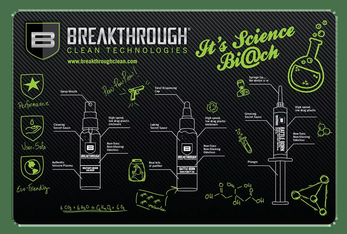 Breakthrough Clean Cleaning Mat, Brkthru Bt-rgm-pPistol Gun Mat