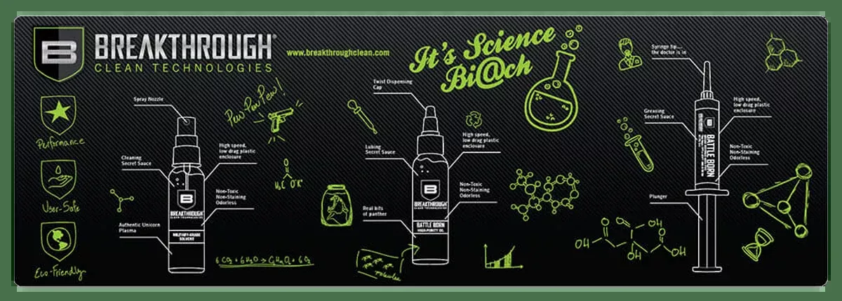 Breakthrough Clean Cleaning Mat, Brkthru Bt-rgm-rRifleGun Mat