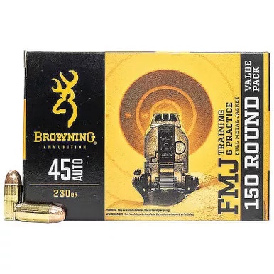 Browning B191800455 45ACP 230 GR FMJ Ammo 150 Rounds