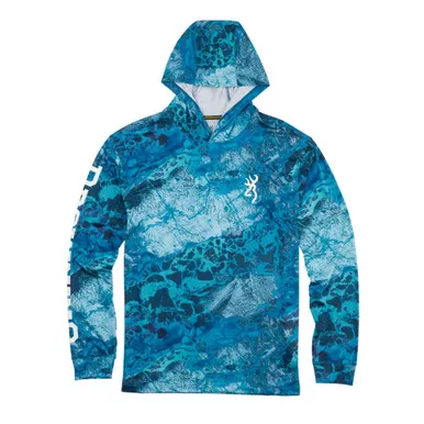 BROWNING Team Spirit Realtree Wave Blue Long Sleeve Shirt