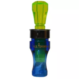 Buck Gardner Tall Timber Single Reed Duck Call - Blue/Fluoresent Green