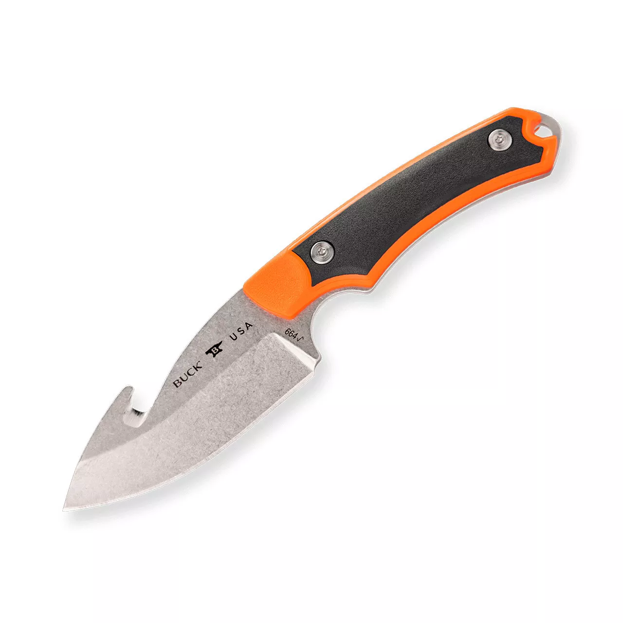 Buck Knives Alpha Hunter Select Guthook Orange/Black Knife #0664ORG-B