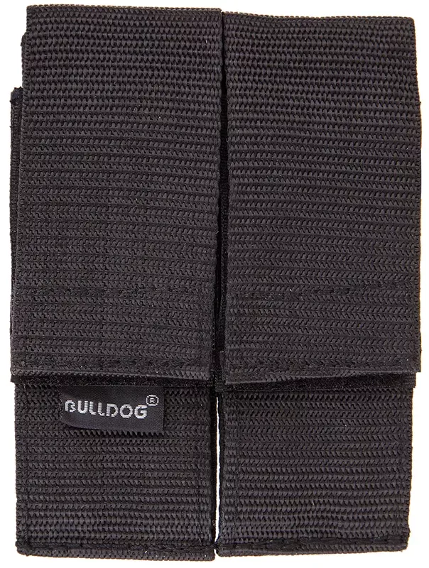 Bulldog Double Mag Holder Nylon with Black Finish & Belt Loop
