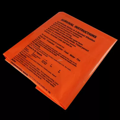 Bushcraft Orange Printed Survival Bag