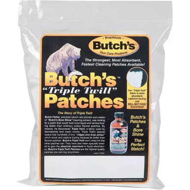 Butch's Triple Twill Gun Cleaning Patches