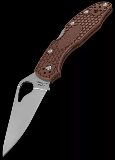 Byrd Meadowlark 2 PE Brown Folding Knife