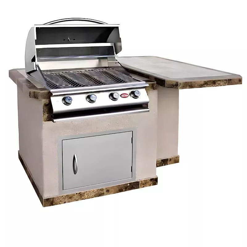 Cal Flame Kauai Q 4 Ft. L-Shaped BBQ Grill Island – BBK402