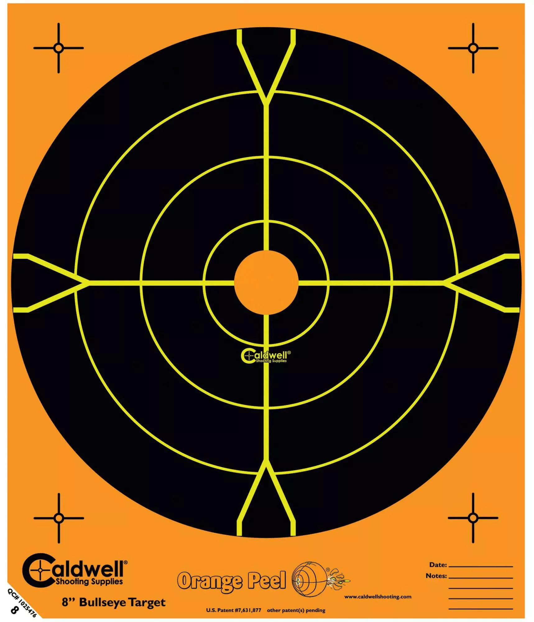 Caldwell Orange Peel, Cald 555050 5inOp Bulls-eye50pk