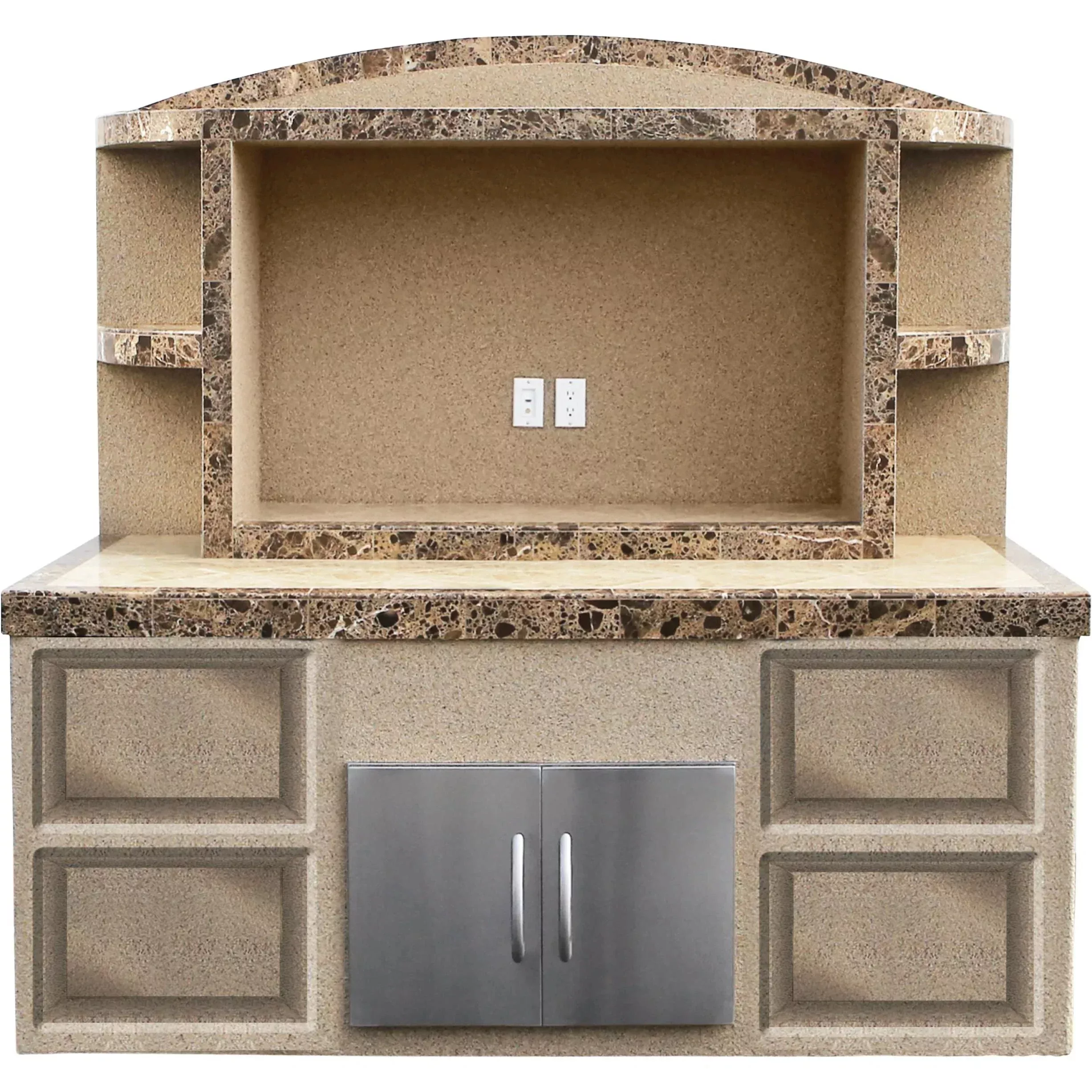 CalFlame 36 Inch Kitchen Island CRYSTAL – ODC-2