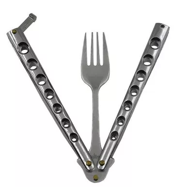 Caliber Gourmet CBG-BF-1023-SL Butterfly Fork, Silver
