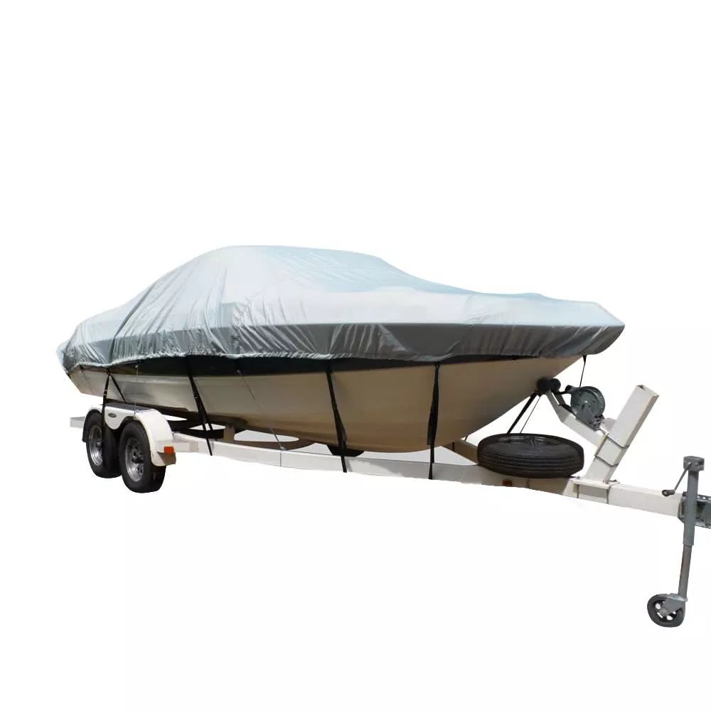Carver Flex-FitPRO Polyester Size 9 Boat Cover for Pontoon Boats - Grey - 79009