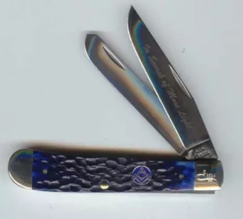 Case Blue Masonic Trapper Knife #01058
