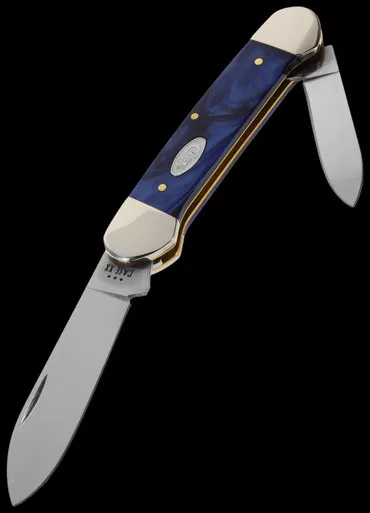 Case Canoe Blue Pearl Kirinite Folding Knife
