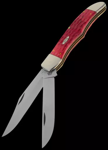 Case Folding Hunter Dark Red Bone Folding Knife