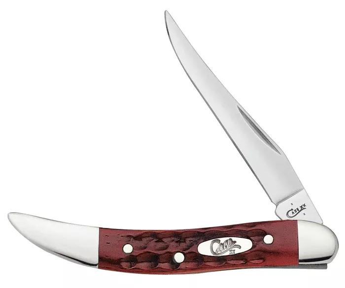 Case Jigged Old Red Bone Pocket Worn Toothpick Pocket Knife #10821