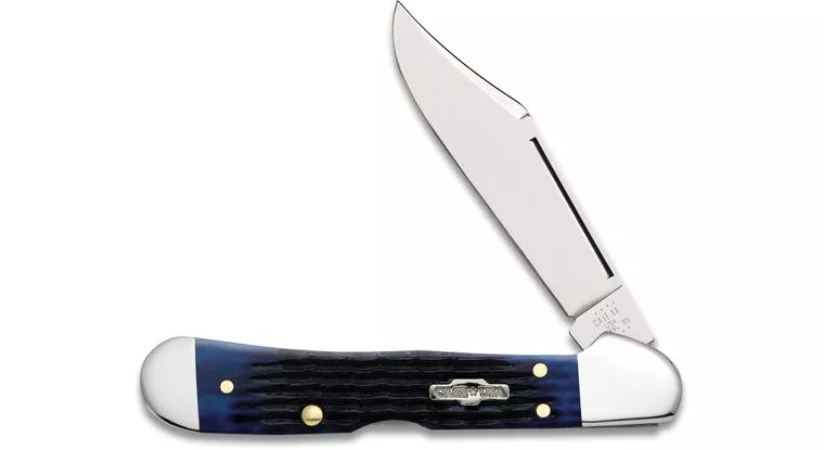 Case Knife Bone Mini Copperlock – Navy Blue #7198252