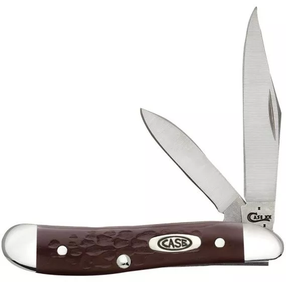 Case Knife Brown Synthetic Peanut #6220