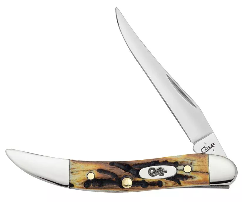 Case Knife Genuine Stag Small Texas Toothpick Knife #05532