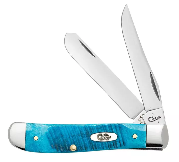 Case Knife Mini Trapper Blue Bone #02838