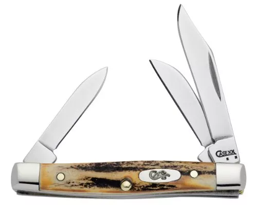 Case Knife Small Stag Stockman Pocket Knife #00178