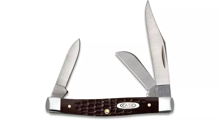 Case Knife Small Stockman Jigged Brown Synthetic #00081