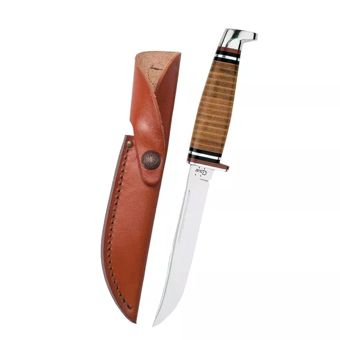 Case Leather Utility Hunter Knife With Leather Sheath #00381