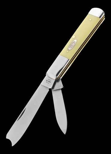 Case Razor Yellow Synthetic Folding Knife