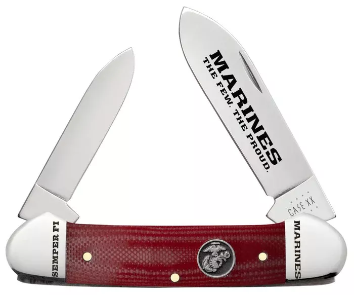 Case Smooth Red G-10 Canoe Knife #10649