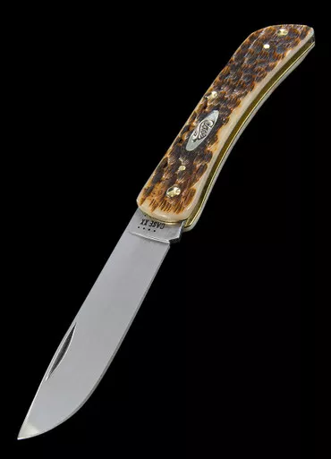Case Sod Buster Junior Amber Bone Folding Knife