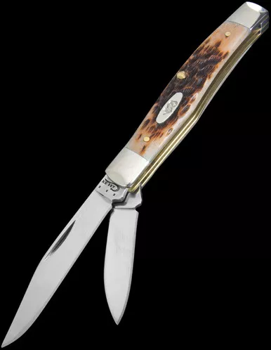 Case Texas Jack Small Amber Bone Folding Knife