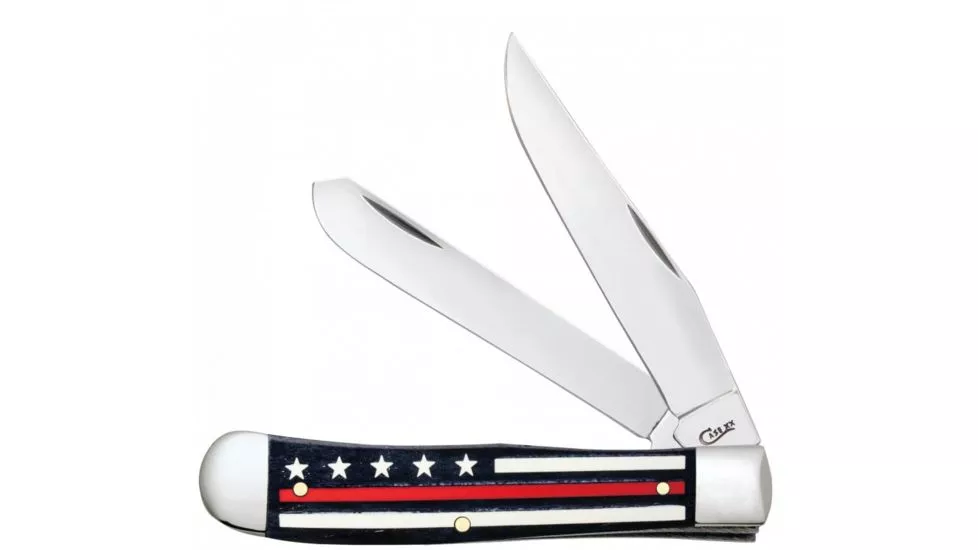 Case Trapper Red Stripes of Service Flag Knife #07310