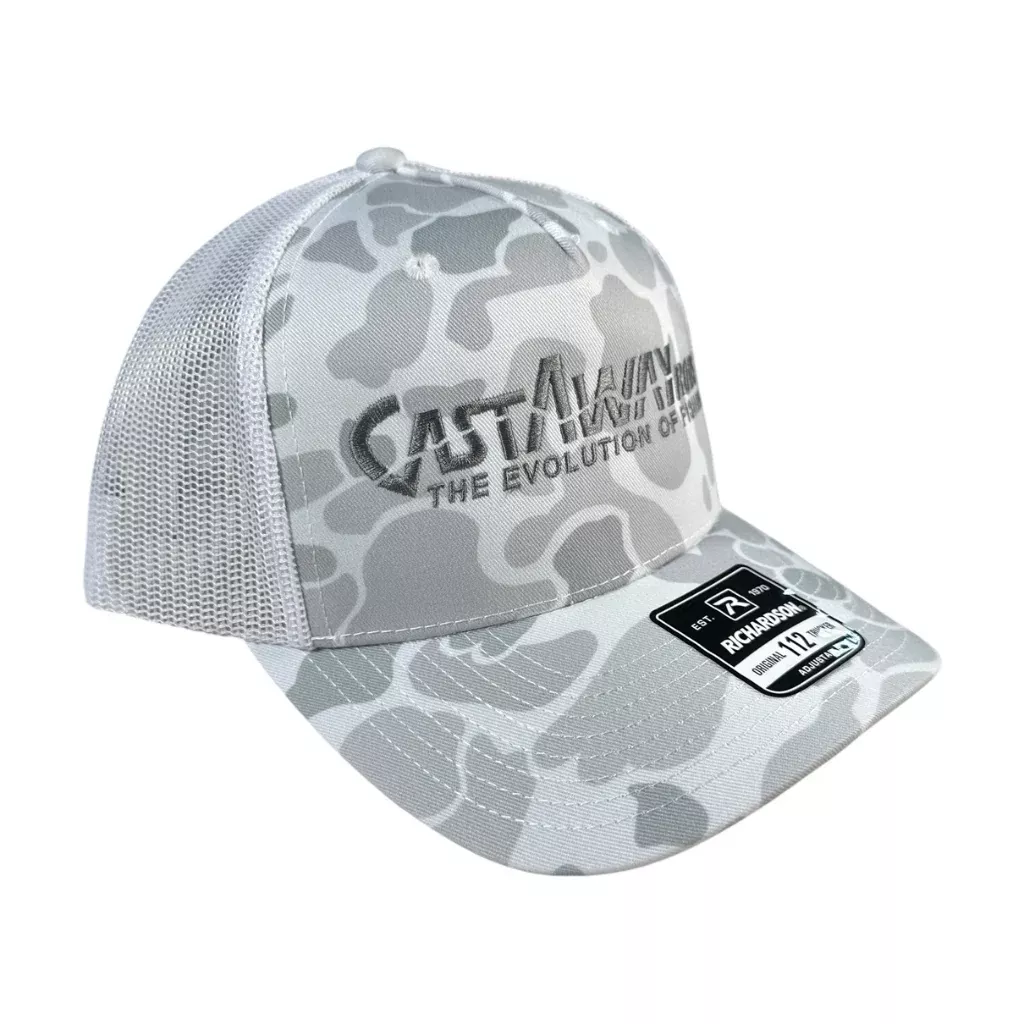 CastAway Trucker Hat – Blizzard Duck Camo/White