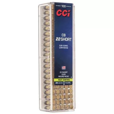 CCI 0026 Specialty CB 22 Short 29 GR LRN 100 Rounds