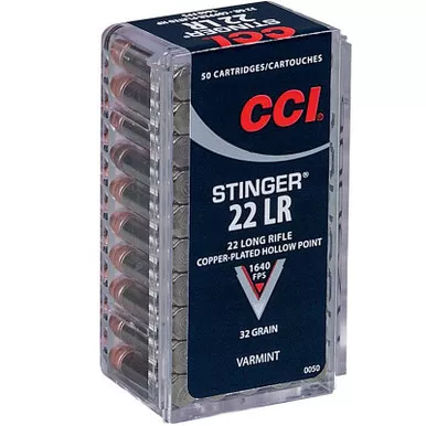 CCI 0050 Varmint Stinger 22LR 32 GR HP 50 Rounds