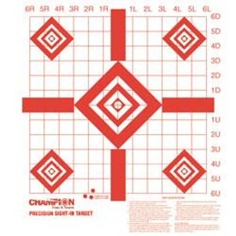 Champion Redfield Style Precision Sight-In Targets – 100 Pack #47387