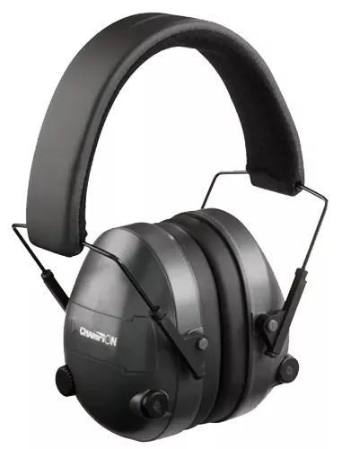 Champion Targets Electronic Muffs25 dB Over the Head Black Ear Cups for Adults