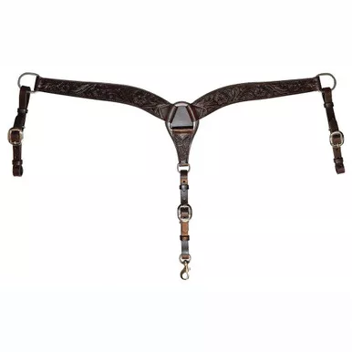CIRCLE Y Contoured Classic Floral Breast Collar (4243-1101)