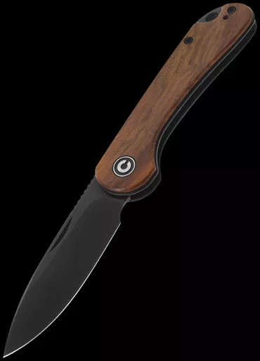 Civivi Elementum Guibourtia Wood Black Folding Knife