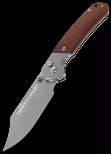 CJRB Bowie Pyrite Rosewood Folding Knife