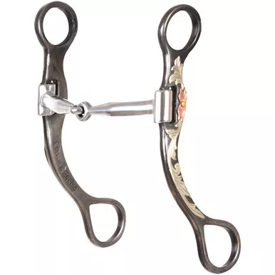 CLASSIC EQUINE Floral Scroll Tool Box Straight Shank Bit with Smooth Bar (TBBIT36SS20)