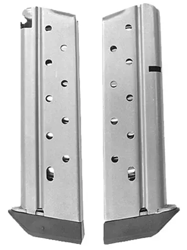 CMC ProductsPower MagStainless Steel with Black Base Pad Detachable 10rd 38 Super for 1911 Government