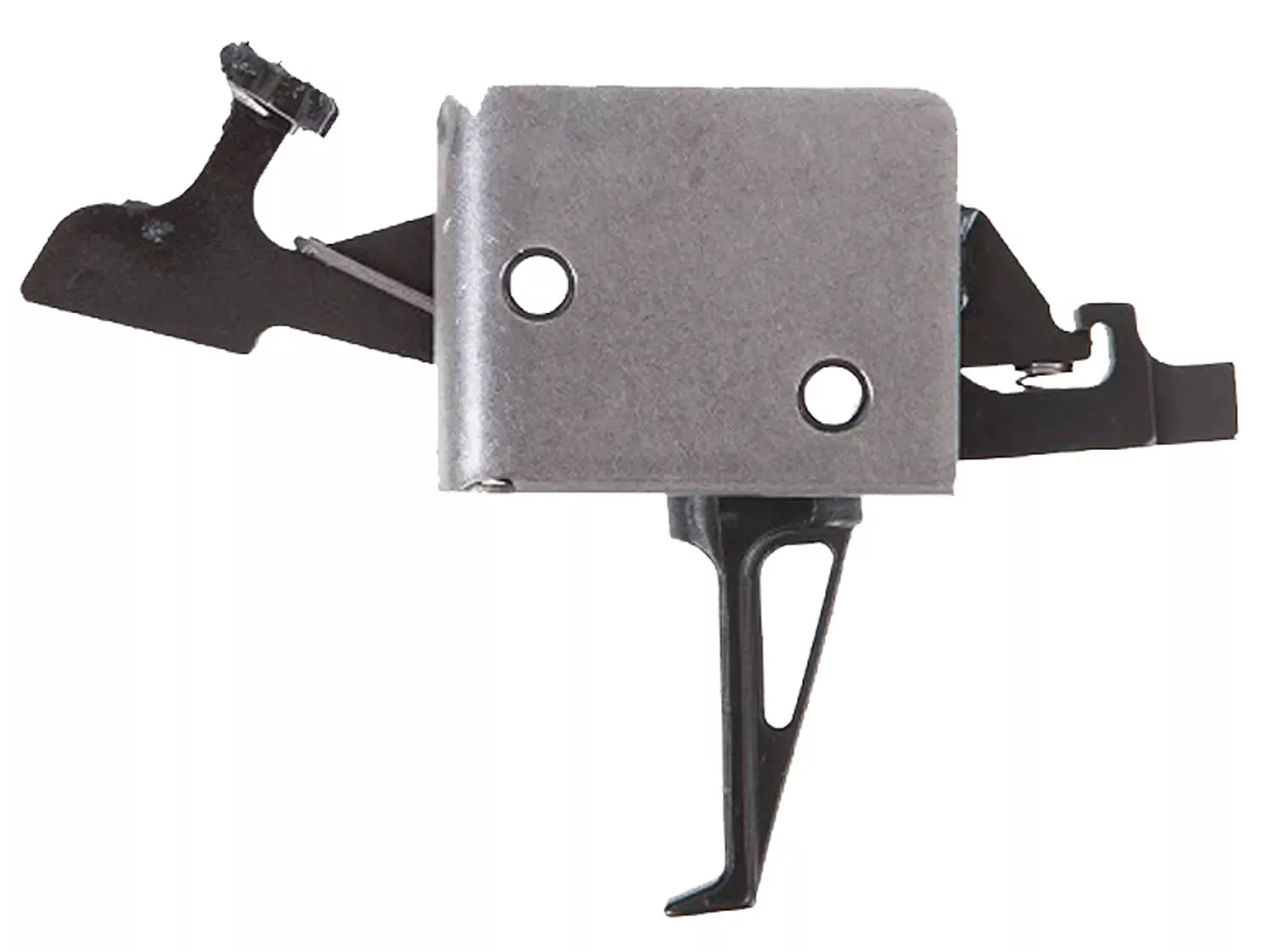 CMC Triggers Drop-InTwo-Stage Flat Trigger with 2 lbs Draw Weight & Black/Silver Finish for AR-15/AR-10