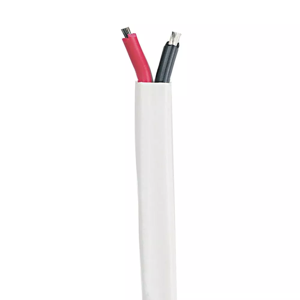 Cobra Wire 12/2 Gauge Flat Multi Conductor Marine Boat Duplex Cable – Red/Black – 100′