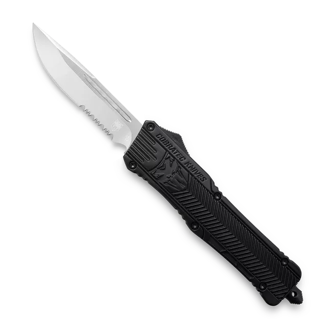 CobraTec CTK-1 OTF Knife 3.75″ Plain Drop Point Blade #LBCTK1LDS