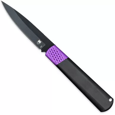 Cobratec Gideon Hidden Release Otf Knife Otf Blade Black/purple