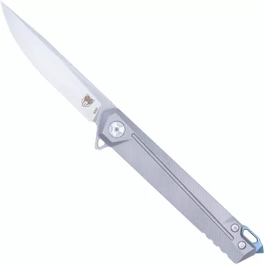 Cobratec Olympian Frame Lock Titanium M389 Knife Folding Blade Silver