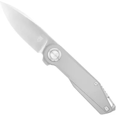 Cobratec Prodigy Titanium M390 Dns Block Knife Folding Blade Silver