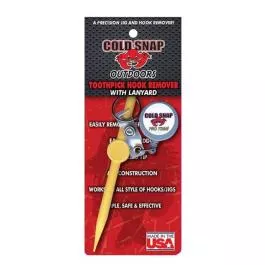 Cold Snap Outdoors T2 Toothpick Hook Remover & Lanyard Combo - 5-1/4" - Yellow