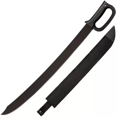 Cold Steel 97DRMS Cutlass Machete 24" 65Mn Steel Plain Edge Blade, Polypropylene Handle and Cor-Ex Sheath