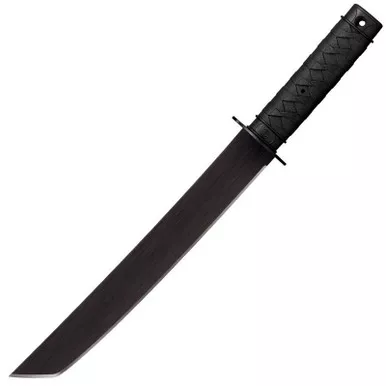 Cold Steel 97TKJZ Tactical Tanto Machete 13" 65Mn Steel Plain Edge Blade, Polypropylene Handle and Cor-Ex Sheath